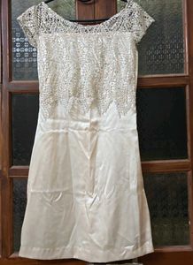 Elegant Lace Overlay Dress