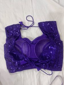 Sparkling Purple Sequin Blouse
