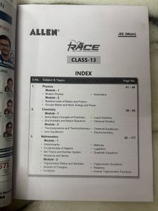 JEE Main RACE Set 01 Study Material