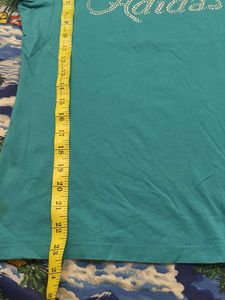 Adidas Teal Graphic T-Shirt