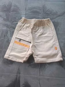 Stylish Grey Shorts with Zipped Pocket