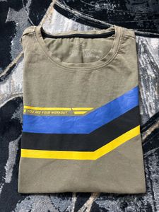 Striped Olive Green T-shirt