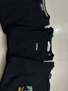black T-shirt