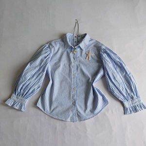 Cute Striped Shirt with beaded Starfish Detail🎀✨️