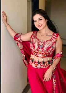 Red Embroidered Lehenga Set