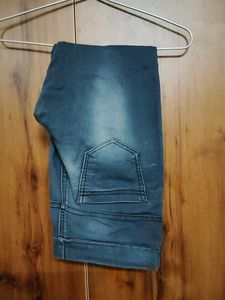 Elegant dark blue faded denim jeans✨