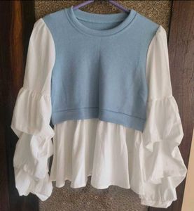 Kids 12-14 years NEW Stylish Ruffle Sleeve Top
