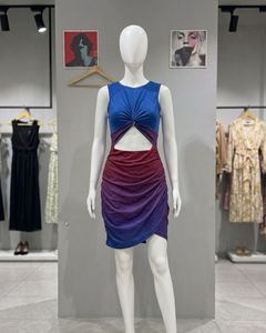 Ombre Twist Cutout Dress