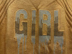 Sparkly "GIRL" Graphic Sweater