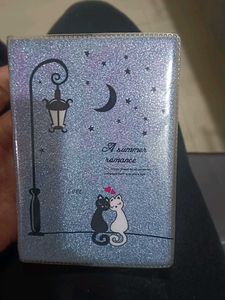 Cute Cat Glitter pocket dairy