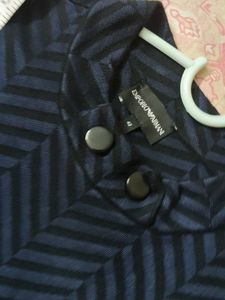Emporio Armani Chevron Knit Top