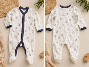 Cute Dinosaur Baby Sleepsuit