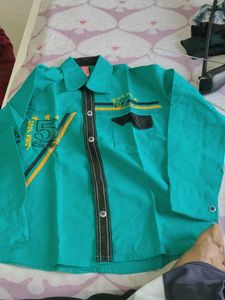 Boy's Stylish Green Shirt