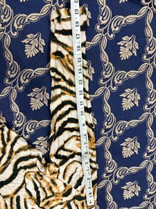 Stylish Tiger Print One-Shoulder Top