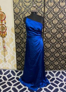 Satin Beautiful One Shoulder Gown