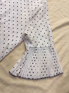 Chic Polka Dot Bell Sleeve Top