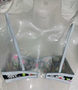Floral Bikini Top 🤎