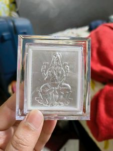 Ma Laxmi Silver 999 Statue 3d In Frame And Stand