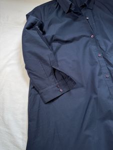 Chic Black Collared Shirt Dress