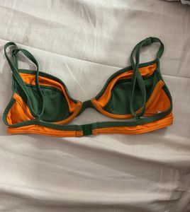 Skinny Aqua Bikini Top