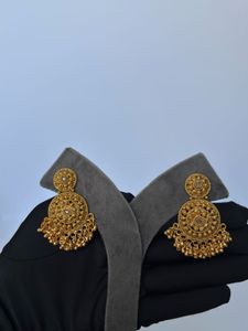 Exquisite Gold-Tone Necklace &amp; Earring Set
