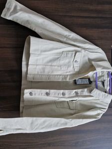 Vero moda Cream Denim Jacket