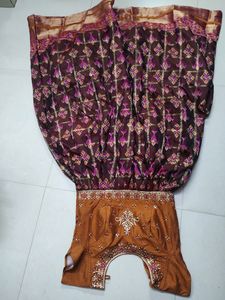 Semi Pattu Chudidhar Set