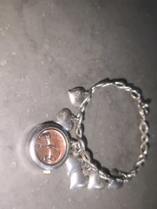 Heart Shape Bracelet Cum Watch Kept Longtym Wrdrob