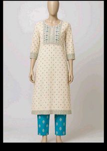 10 kurti set Elegant White Sequined Kurta