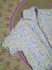 Bohemian Print Tie-Front Blouse