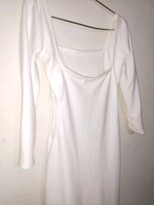 Dresses/ One Piece White/ Bodycon Dress