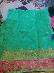 Teal &amp; Pink Unstitched Suit