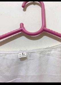 White Satin Kimono Style Top