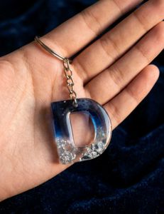 Custom Letter D Keychain