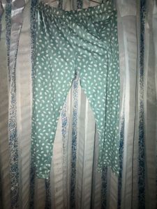 Light Green Printed Palazzo Pants
