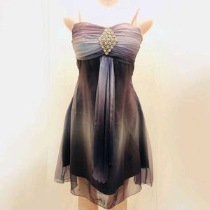 Stunning Ombre Party Dress with Embellishment