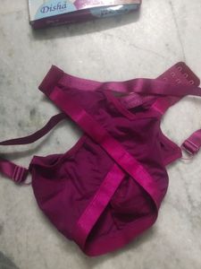 Cotton Bra Lingerie Purple Colour Size 32
