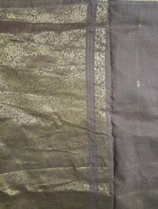 Gorgeous pure cotton saree with Gold Zari