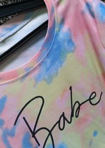"Babe" T-Shirt 🌈 Pastel Tie Dye Babe Pri