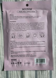MOOYAM K-beauty Pearl Real Capsule Sheet Mask