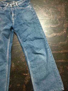 Women's Wide Leg Blue Denim Jeans