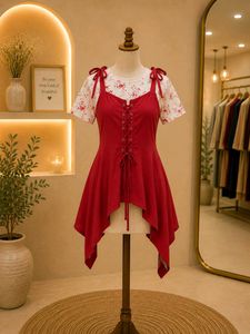Red Dress with Straps