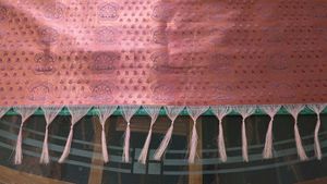 Silk blend Saree with Tassels