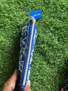 Estee Lauder Blue Floral Pouch