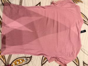 Pink Lace Trimmed T-Shirt H&amp;M
