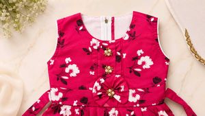 Adorable Floral Print Frock
