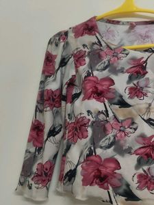 Floral Print Long Sleeve Top