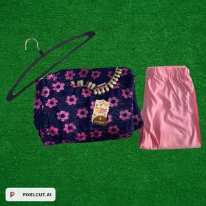 Girls Gown With Lagging