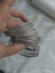 Set of 22 Ethnic Bangles Silver Colour