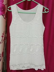 White Lace Tank Top